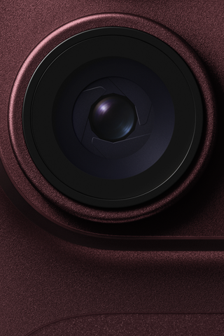 Main camera variable aperture lens featured on iPhone 18 Pro in burgundy color